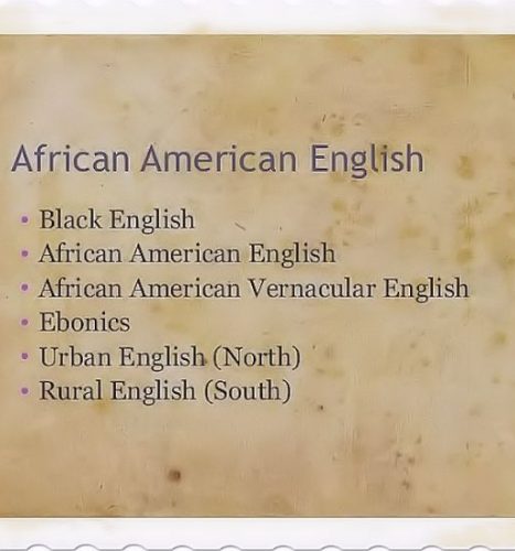 Black American English