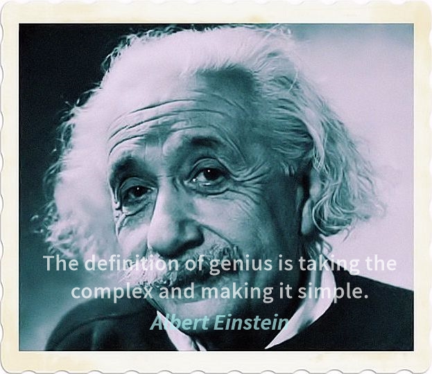 Albert Einstein quote on genius