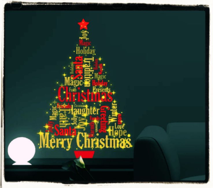 Christmas tree best wishes