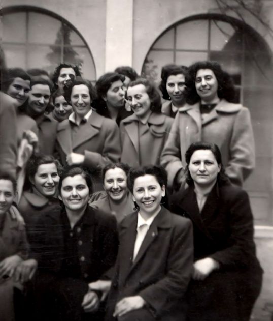My mother with friends in 1952