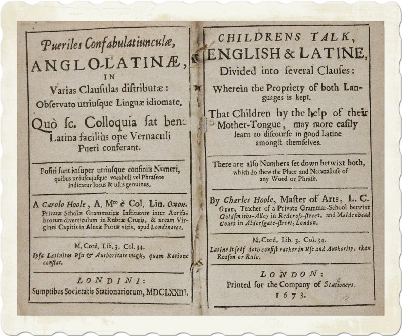 Latin and English language