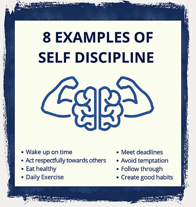 Examples of self discipline