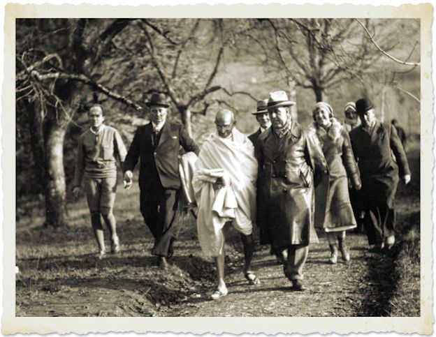 Gandhi travel in Europe