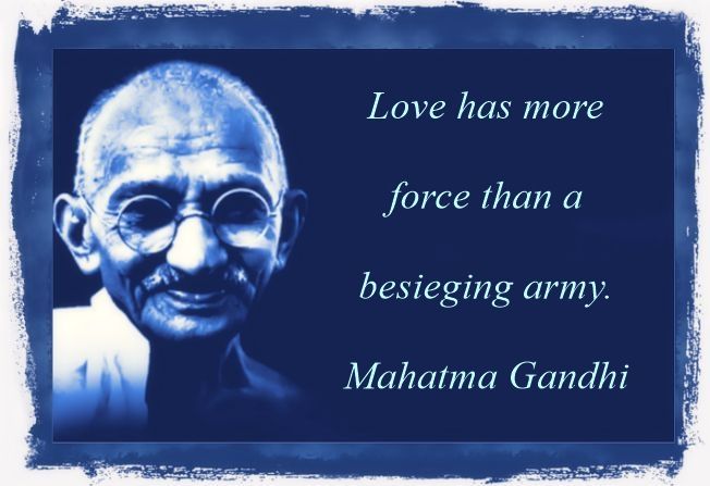 Gandhi quote on love