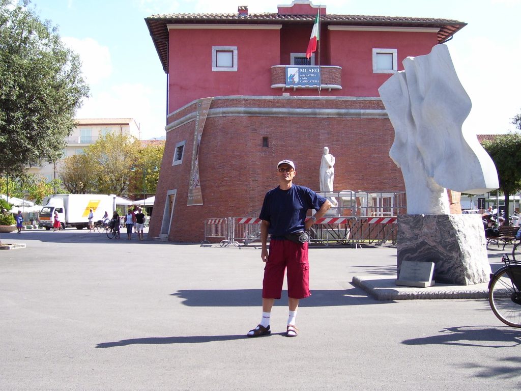 Carl William Brown in front of the Fort
