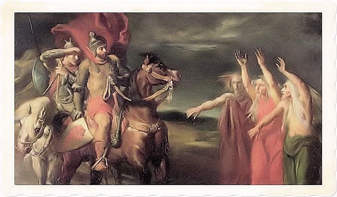 Macbeth and the three witches