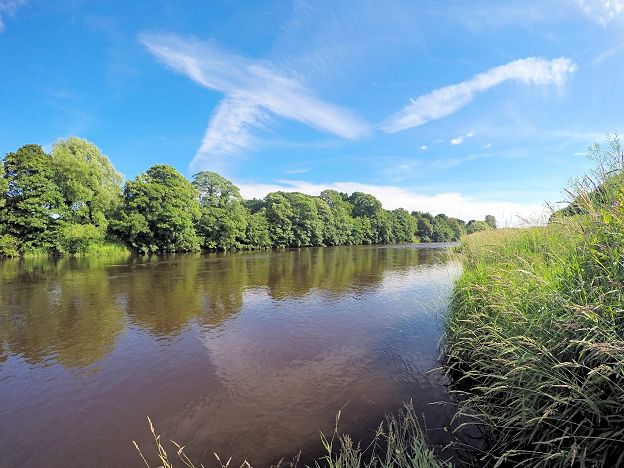 River Robble fioshing in Lancashire