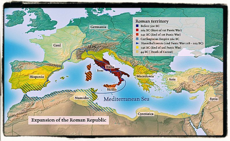 Latin and Roman republic expansion