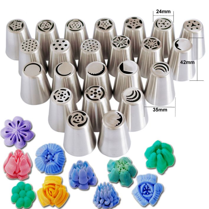 Russian pipe decorating tools