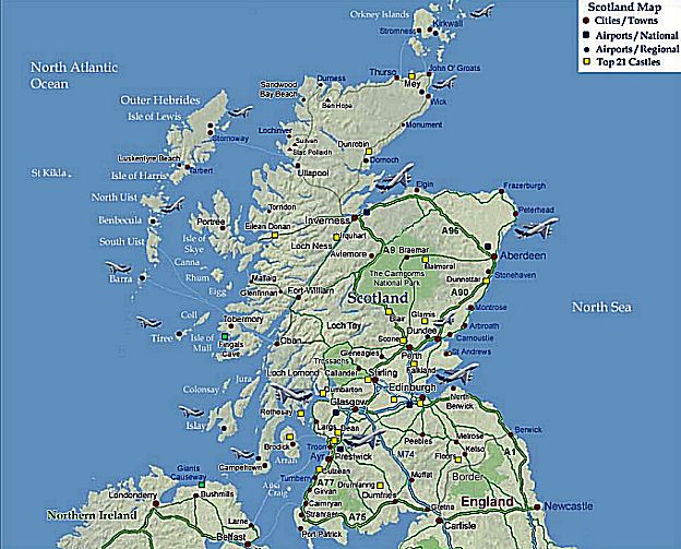 Scotland map