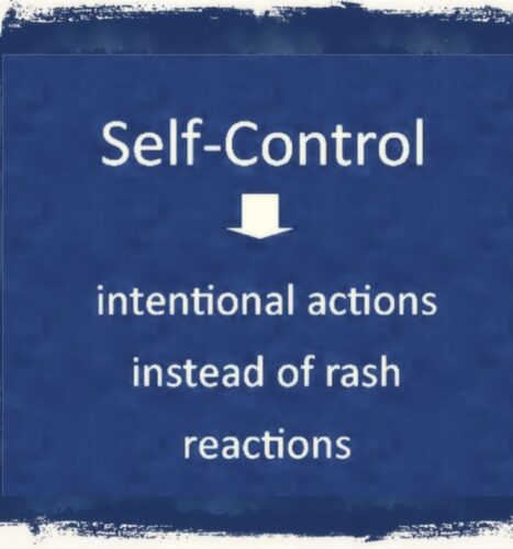 Importance of self-control