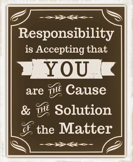 Self-responsability is up to you