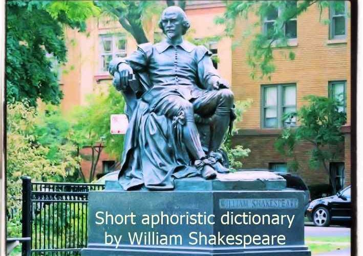 Shakespeare's aphoristic short dictionary