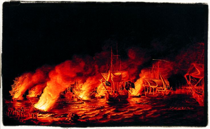 The defeat of the French Fireships before Quebec