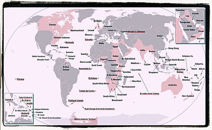 World Map of the British Empire