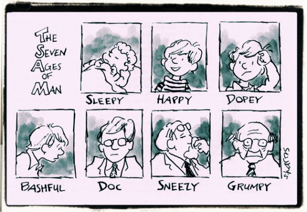 The seven ages of man, nothing has changed