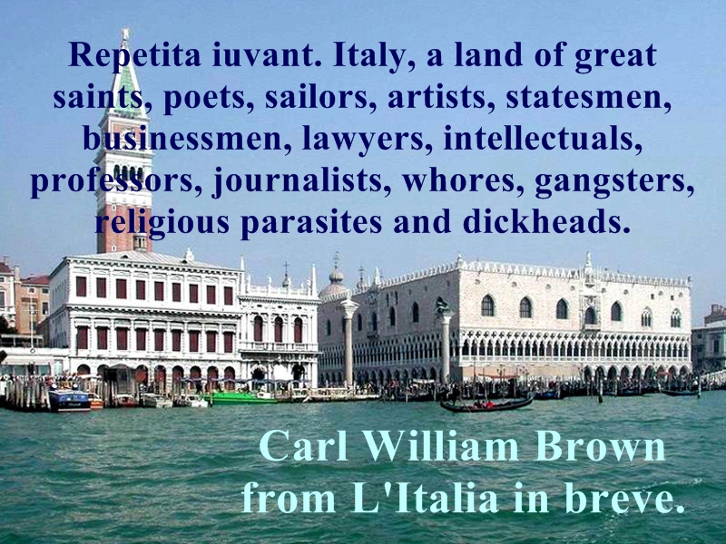 Aphorisms on Italy