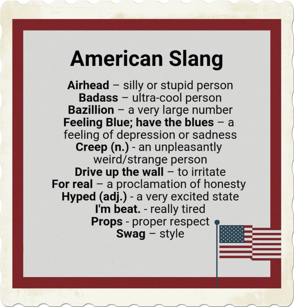 Words of the American slang